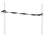 The Quantum Push Handle, a 36W rod made from 304 stainless steel, is mounted between two vertical poles on a plain white background, featuring elegant curves at each connecting end.