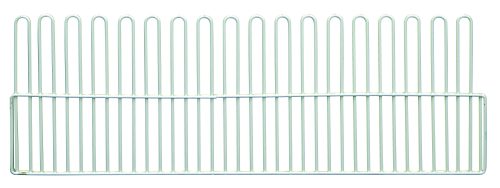 PS-WBLD-8.jpg The Quantum Partition Store features a light green wire rack with vertical loops forming a rectangle, perfect for partitions. It includes an 8 Basket Long Divider and a lower horizontal support bar for structure and stability.