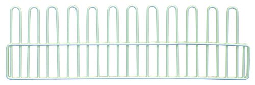 The Quantum Partition Store 5 Basket Short Divider is a metal wire rack with vertical loops in two rows, offering a simple and efficient design to organize or dry items, perfect for your storage needs.