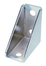 A Quantum Post Mount Bracket, available in a 4-pack, has a right-angle design with three circular mounting holes and a smooth, shiny surface indicating stainless steel or similar material.
