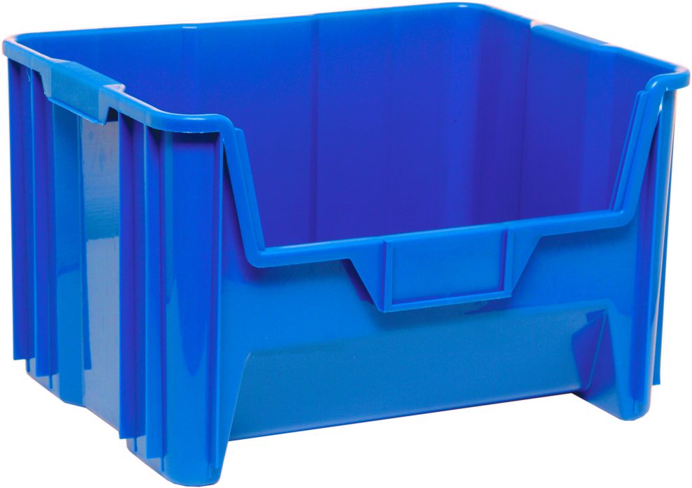 Blue Quantum Giant Stack container with wide open hopper front