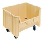 The Quantum Mobile Container in ivory is stackable and easy to access with its open front. Made from injection-molded high-density polypropylene, it measures 15-1/4 x 19-7/8 x 15-7/16 and includes four 3 polyurethane swivel casters for smooth mobility and versatility.