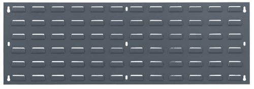 QLP-3612.jpg The Quantum Louvered Panel, 36L x 12H, is made of heavy-duty 16 gauge cold rolled steel with a gray enamel finish and features slots for wall mounting.