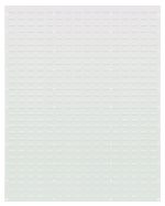 The Quantum Louvered Panel, wall-mounted and measuring 48L x 61H, is made from heavy-duty 16-gauge cold rolled steel with an oyster white enamel finish featuring evenly spaced slots.