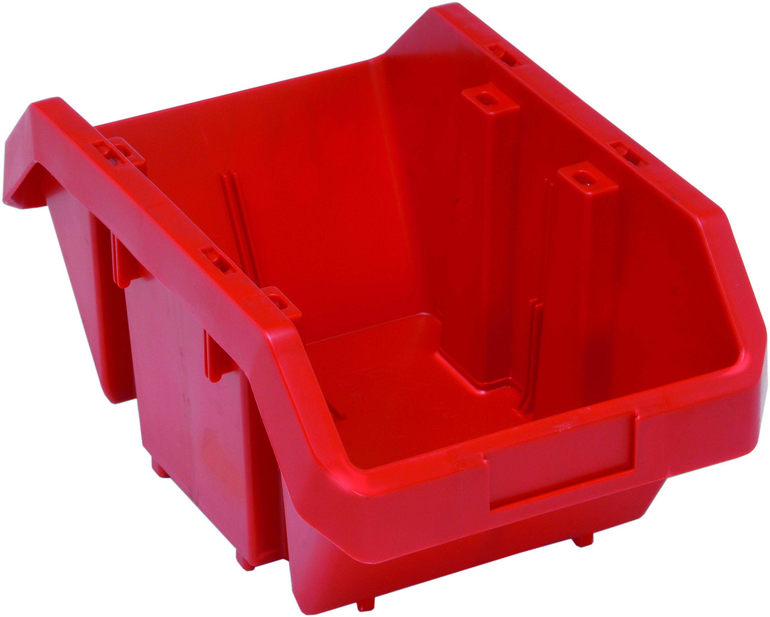 Quantum Quickpick Bin, Allows Double Sided Access To Stored Items, Heavy-Duty Red