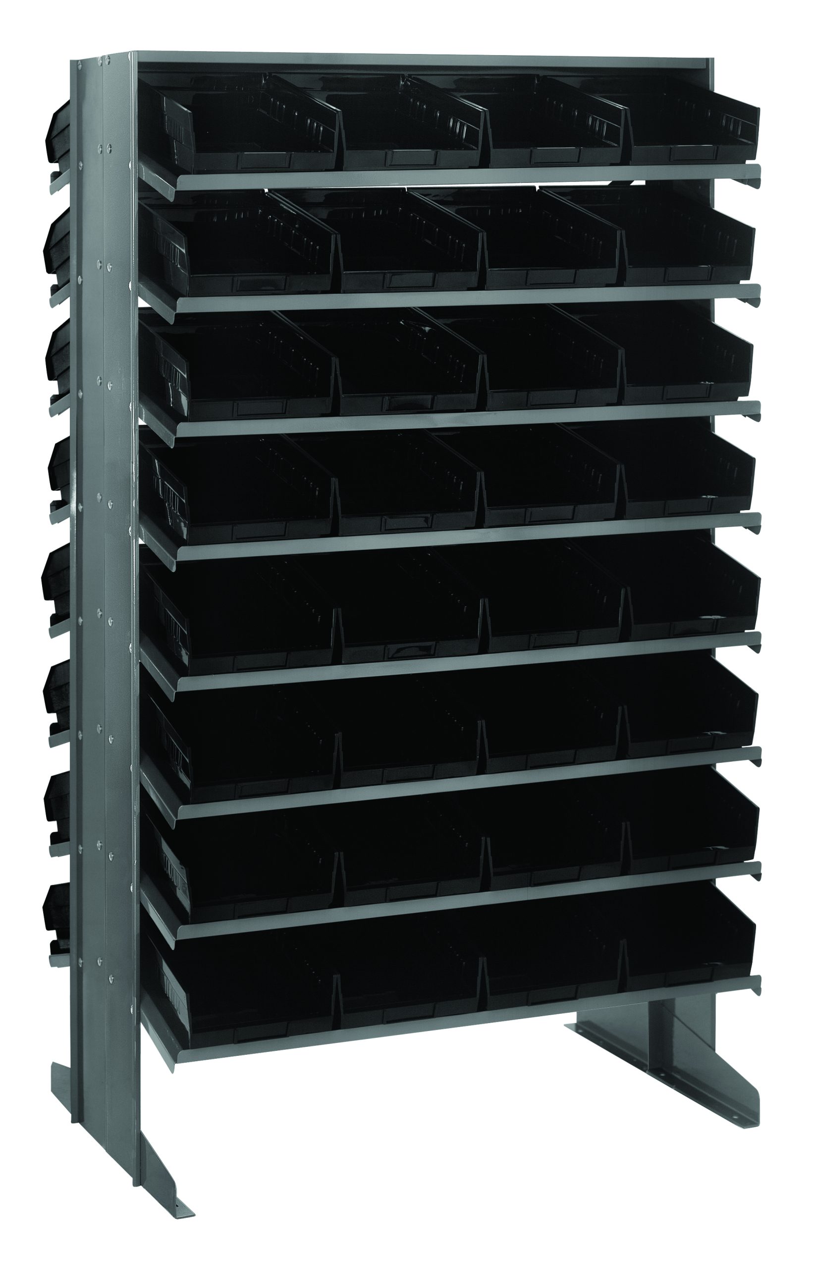 Quantum Pick Rack, Slopped, Double Sided, (16) Shelves Configuration