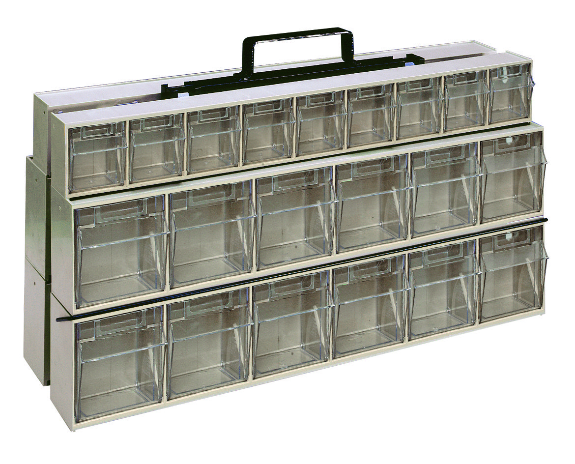 Tip Out Bin Portable Frame, 24"W X 14"H, Black Powder Coated Finish Steel, Includes: (2) QTB309, (4) QTB306 And Mounting Hardware, Ivory Bins