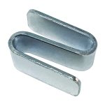 A sleek, metallic double-looped piece in an elongated S shape with a chrome-plated finish is shown on a white backdrop. Its smooth, reflective surface elegantly captures light, reminiscent of Quantum S-Hooks sold in packs of eight.