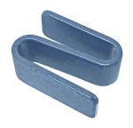 Quantum S-Hooks feature a blue plastic S-shaped design with smooth surfaces, ideal for hanging or securing items. The hooks have parallel curves forming two open loops and come in a durable 8-pack with a gray epoxy antimicrobial finish for increased hygiene.