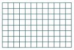 The Quantum Store Grid Panel, measuring 36W x 24H with a green epoxy antimicrobial finish, features an evenly spaced grid of horizontal and vertical green lines on a white background but does not include NSF mounting brackets.