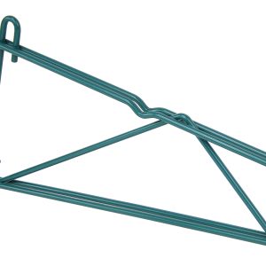 The Quantum Store Grid Shelf Support Bracket, designed for 14W shelves, features a green epoxy antimicrobial finish. NSF-certified with hooks for wall mounting, its perfect for organizing items and ensuring both style and hygiene in your space.