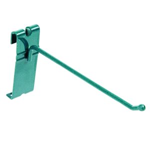 The Quantum Store Grid Hook features a green epoxy antimicrobial finish and a 6 design. Its long handle allows it to seamlessly clamp onto a guitar neck, enabling musicians to effortlessly change their instruments pitch.