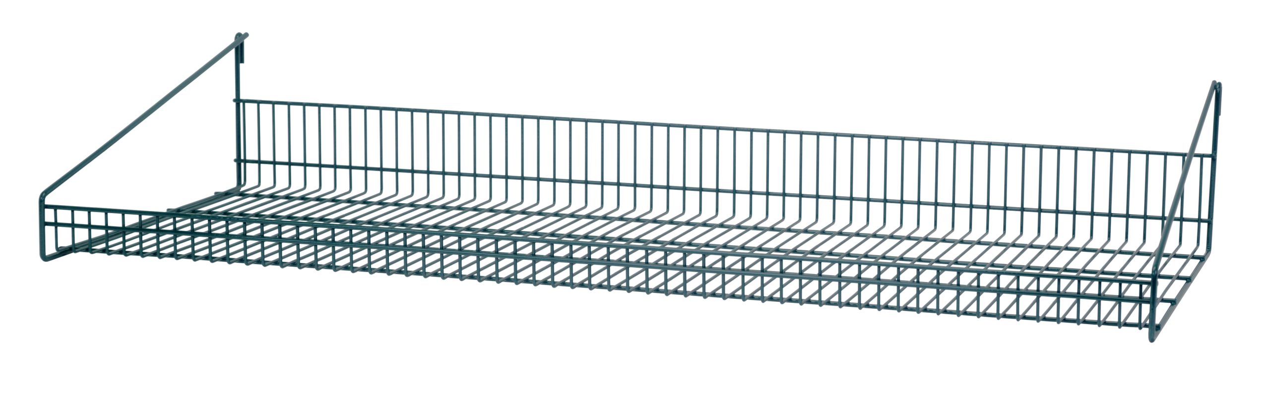 Quantum Store Grid Shelf, With Retaining Front EDGe Green