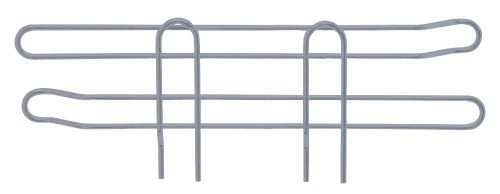 SL12GY.jpg The Quantum Side Ledge is a gray wire rack with an epoxy antimicrobial finish, loops at both ends, and vertical supports. Measuring 12D x 4H, its perfect for organizing items and enhancing any space with its clean, minimalistic design.