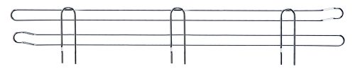 SL24.jpg The Quantum Side Ledge is a 24D x 4H wire rack with a simple, minimalistic design featuring two long horizontal bars, multiple vertical supports, and a shiny chrome plated finish. Its perfect for shelving or organization due to its added versatility.