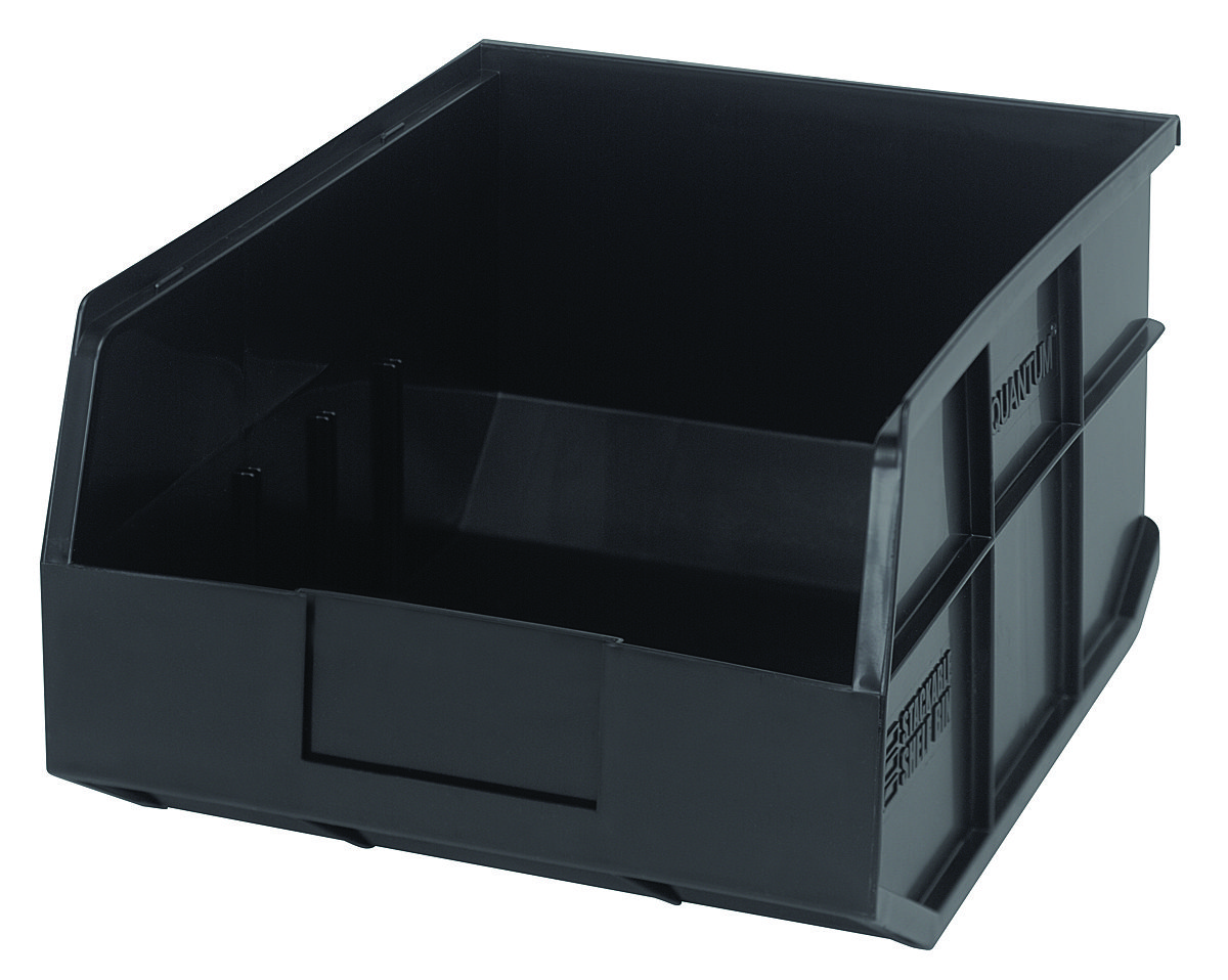 Quantum Shelf Bin, Autoclavable Up To 250°F Black
