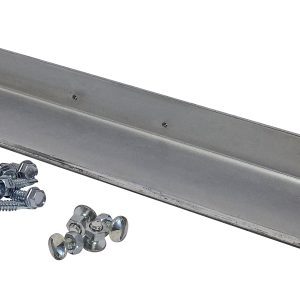 A set of four NSF-certified Quantum Track Connectors, made in the USA, includes hardware such as hex head and Phillips screws. These right angle bend brackets are ideal for various applications.