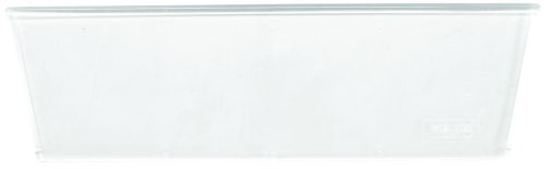 WGH700.jpg The Quantum Stack Container Window Front is a clear, rectangular plastic cover with slightly raised edges, a smooth surface, subtle markings, and a bottom-right stamp. Perfectly designed to fit stack containers and priced per each for convenience.