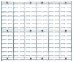The Quantum Wire Louvered Panel is a chrome-finished metal grid with parallel bars and square openings, measuring 36L x 30H. Its great for fencing or barriers, and it comes with mounting clips but no hardware.