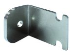 The Quantum Wire Louvered Panel Mounting Clip pack includes 4 metallic clips designed for offset wall mount applications, featuring a circular hole on one arm and a semi-circular notch on the other, with smooth reflective surfaces and beveled edges. (Hardware not included).