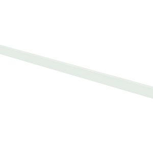 The Quantum Partition Wall Hang Bar, 48L, is a long, straight, light green metal bar with hooks on each end for supporting or installing louvered panels to Partition Wall Systems. The bars length and simplistic design are highlighted against a white background.