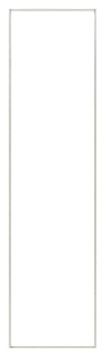 This Quantum Partition Wall Mounting Frame, designed for 18 louvered panels, resembles a large white blank space with a thin gray border like an empty poster or picture frame, perfect for minimalist displays.