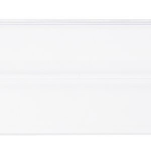 The Quantum Clear Window, designed for Qus957 and made in the USA, is a minimalist clear display shelf with smooth edges and a rectangular shape. Available in a pack of 1, it stands gracefully against a plain white background, resembling a window.