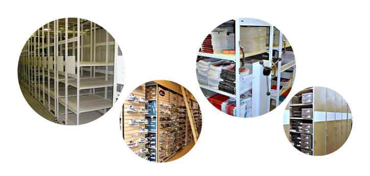 E-Z-Rect High Density Mobile Shelvings