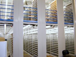 A multi-level EZ Rect Shelving