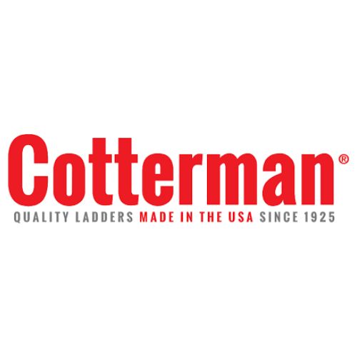 The image shows the Cotterman logo in bold red letters. Below, in smaller text, it reads Quality Ladders Made in the USA Since 1925.