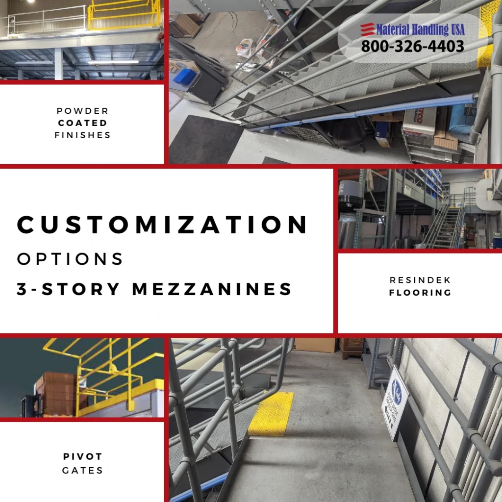 Images of the Customization Options for Mezzanines