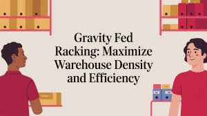 A poster of a warehouse.