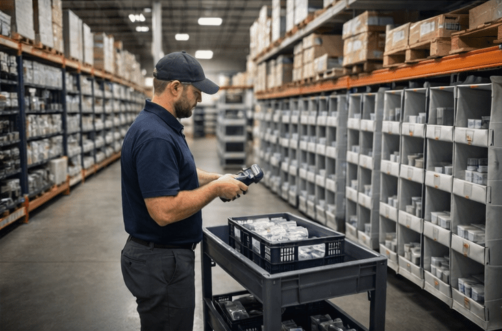 Storeganizer high-density pocket storage inside rack bay