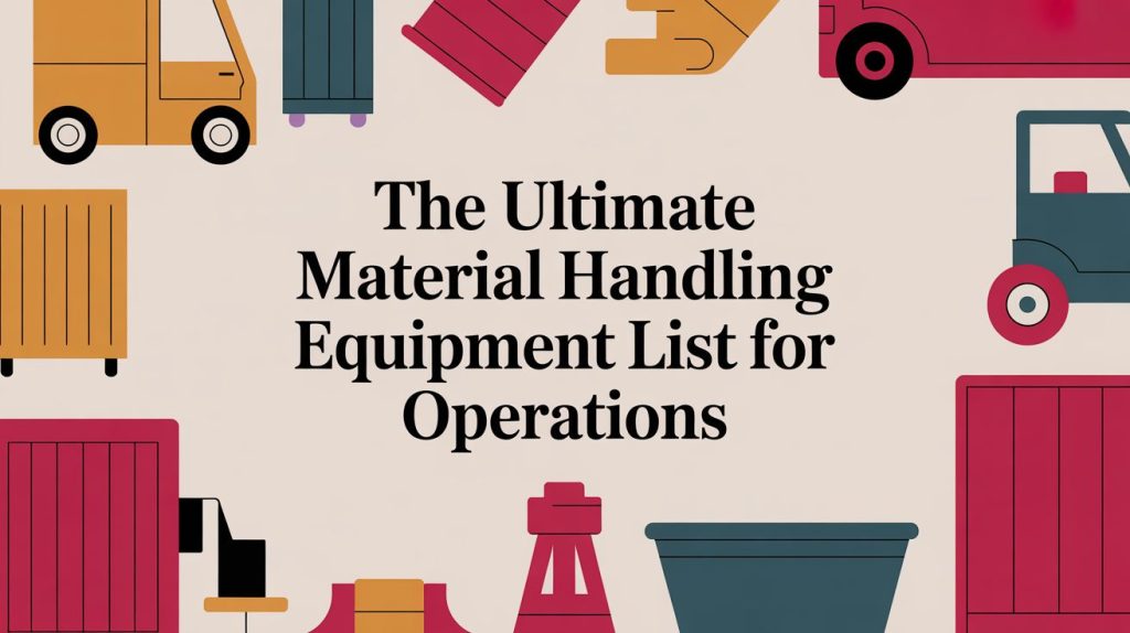 Material handling equipment used in warehouse operations