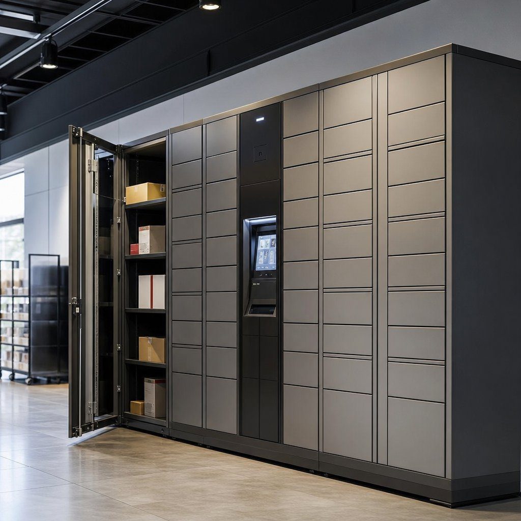 Automated locker storage and retrieval system