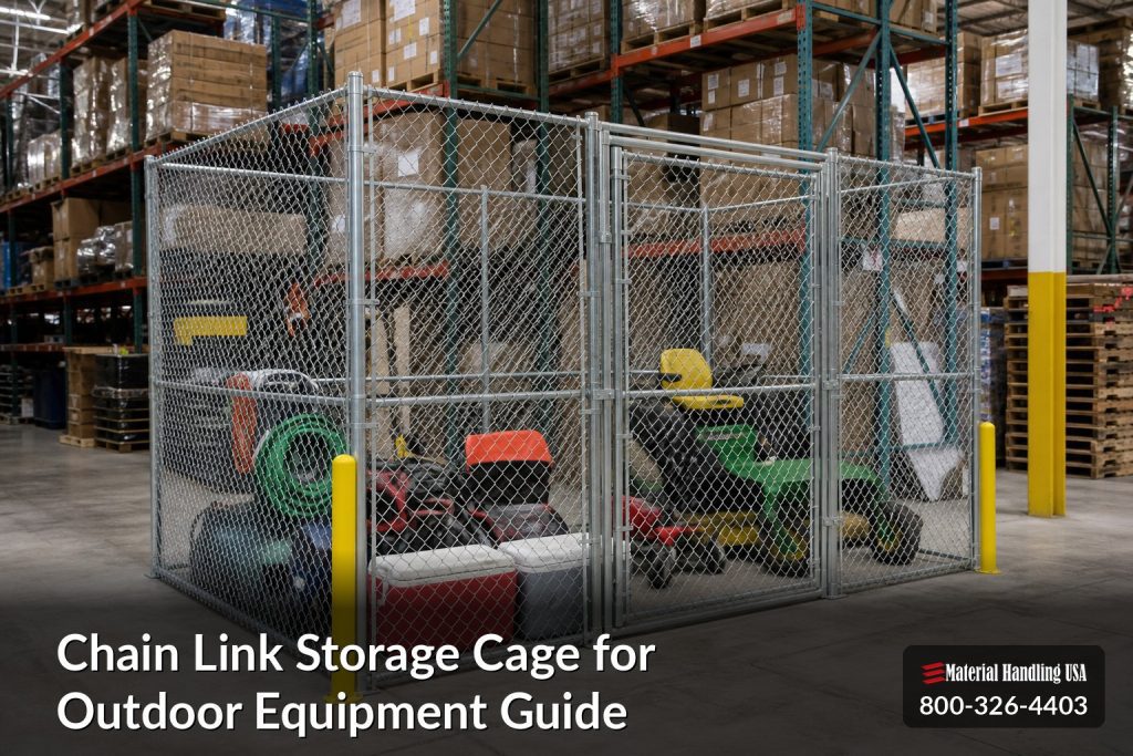 Chain Link Storage Cage for Outdoor Equipment Guide - chain link storage cage for