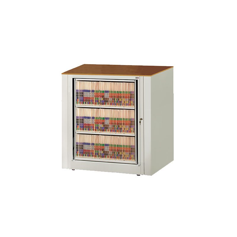Datum EZ2 rotary file cabinet with three shelf openings