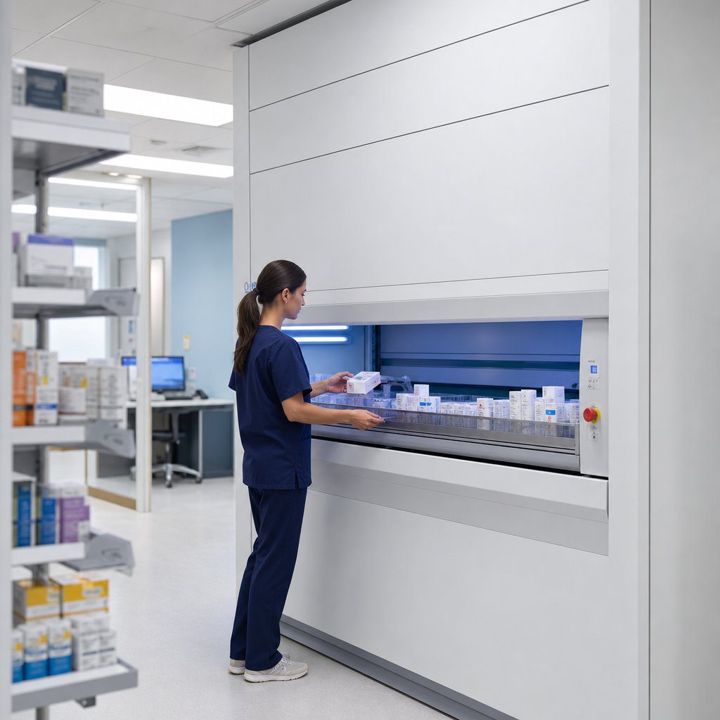 Healthcare automated storage for pharmacy and medical supplies