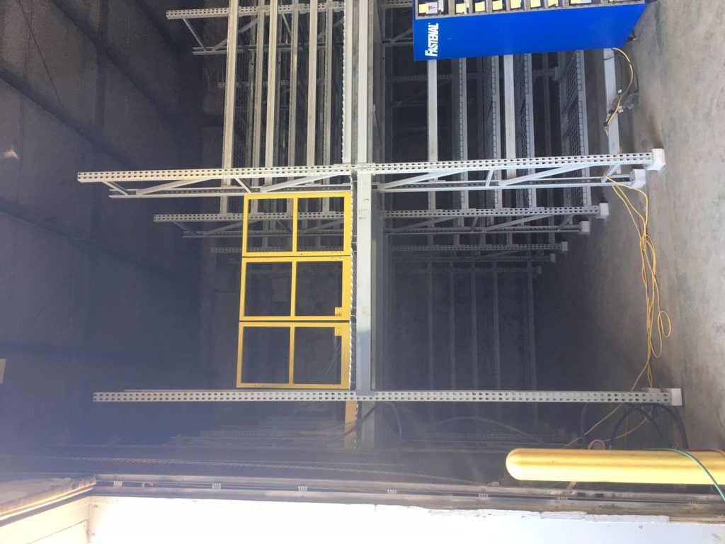 Mezzanine storage platform for readiness center