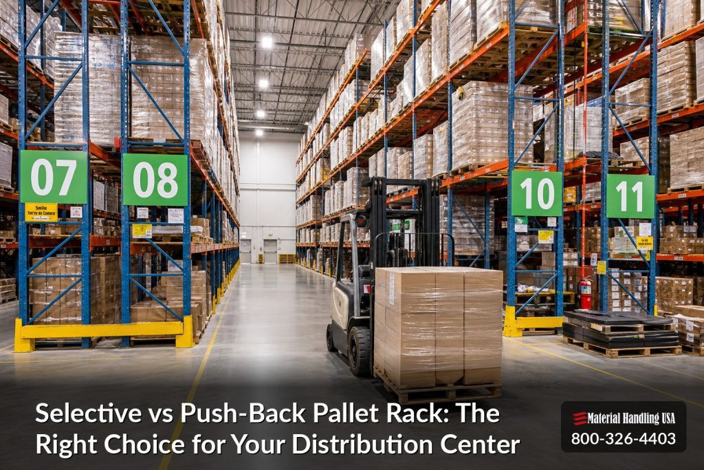 Selective vs Push-Back Pallet Rack: The Right Choice for Your Distribution Center - selective vs push back pallet rack for...