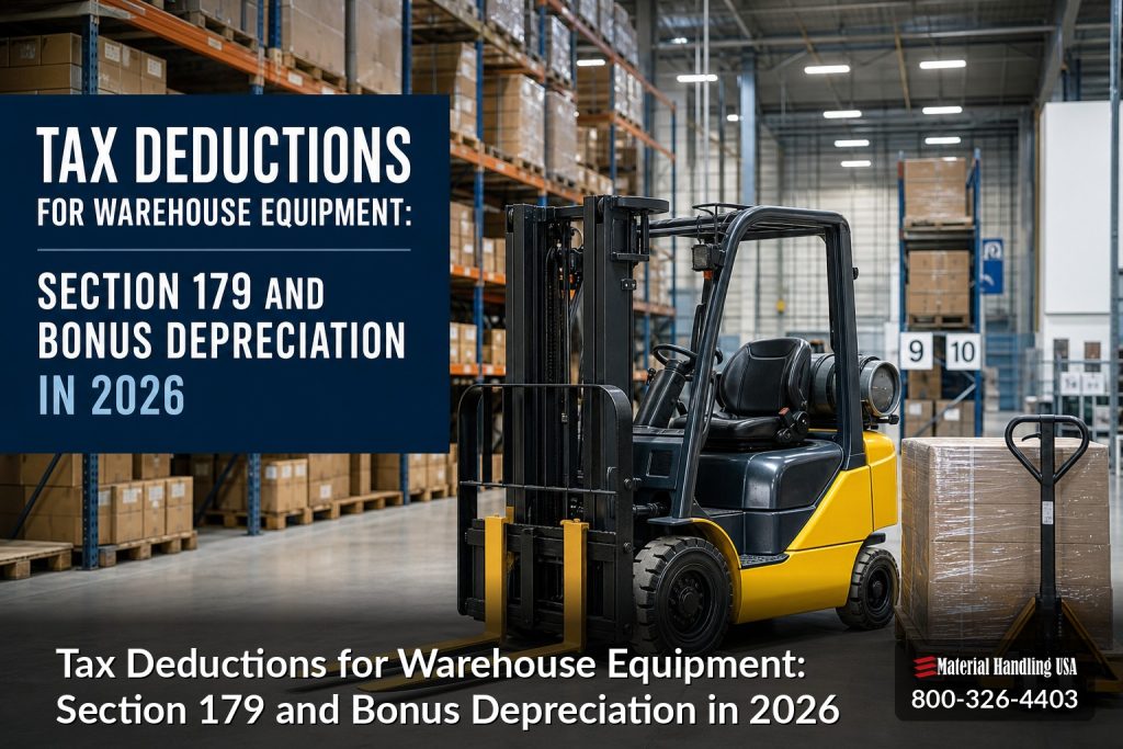Tax Deductions for Warehouse Equipment: Section 179 and Bonus Depreciation in 2026 - tax deductions for warehouse equipment