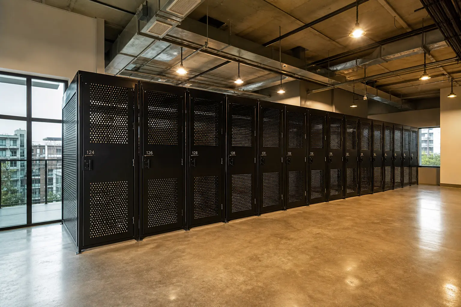 Apartment Building Tenant Storage Lockers - professional view 1