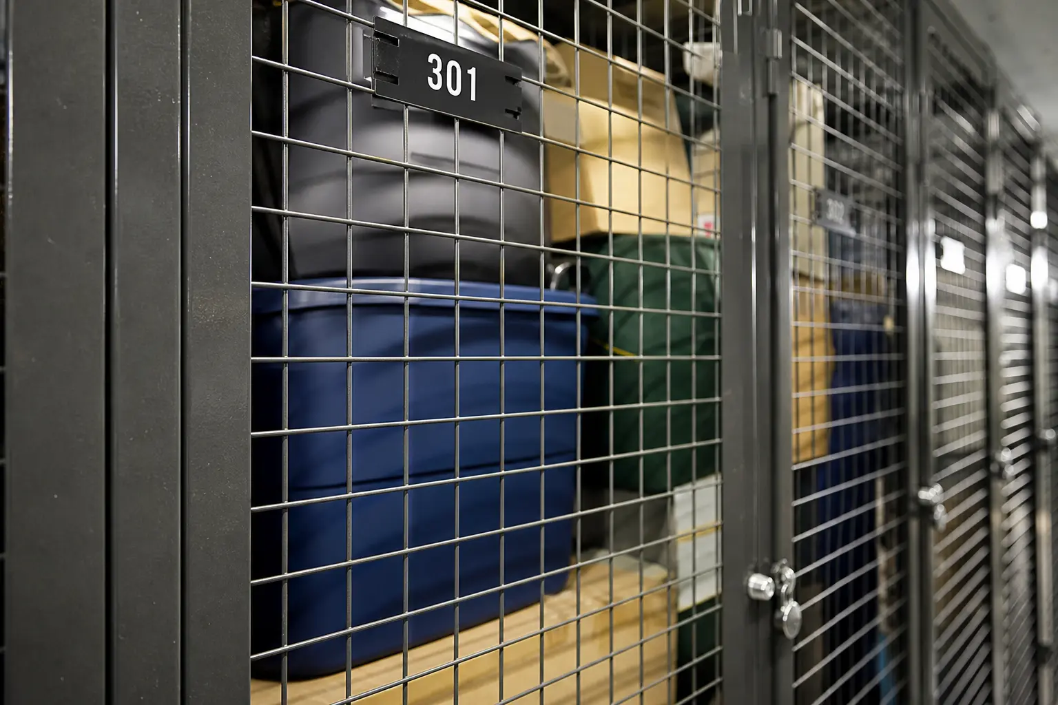 Apartment Building Tenant Storage Lockers - professional view 2