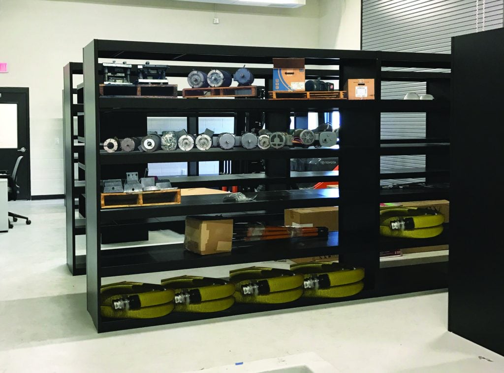 Aurora Wide-Lok widespan shelving for bulky items