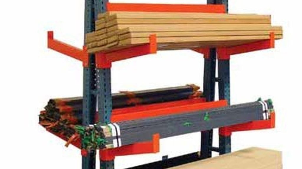 Cantilever rack for lumber and long materials storage