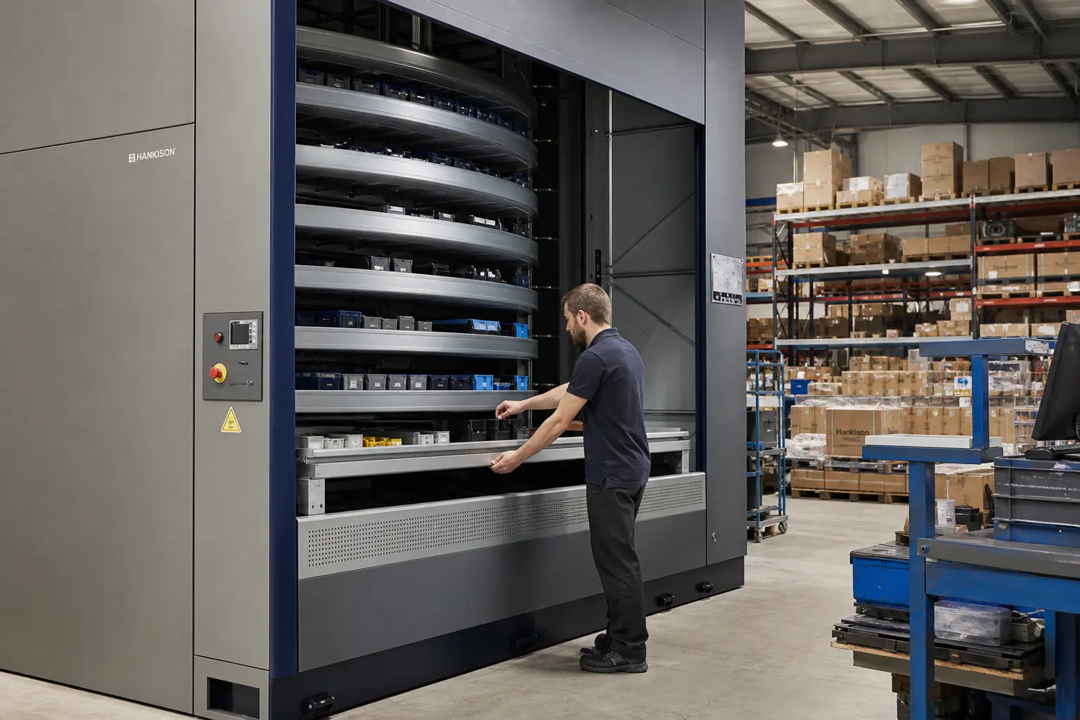 Automated vertical carousel storage system