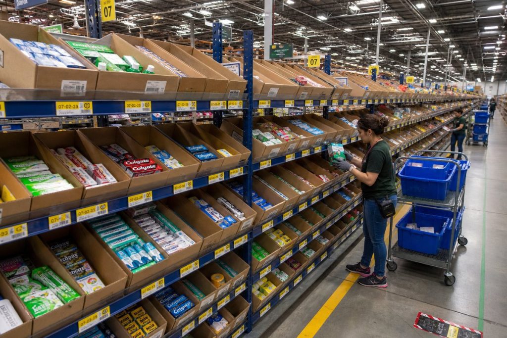 Retail distribution carton flow