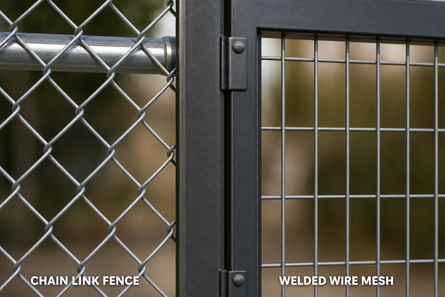 Chain Link Fence Vs Welded Wire Mesh Comparison - professional view 2