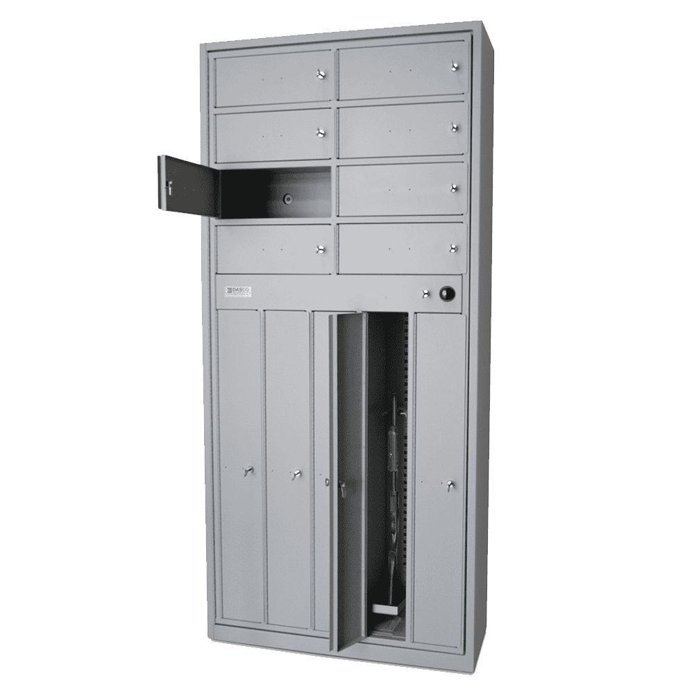 Dasco multi-locker unit for carbine and sidearm storage
