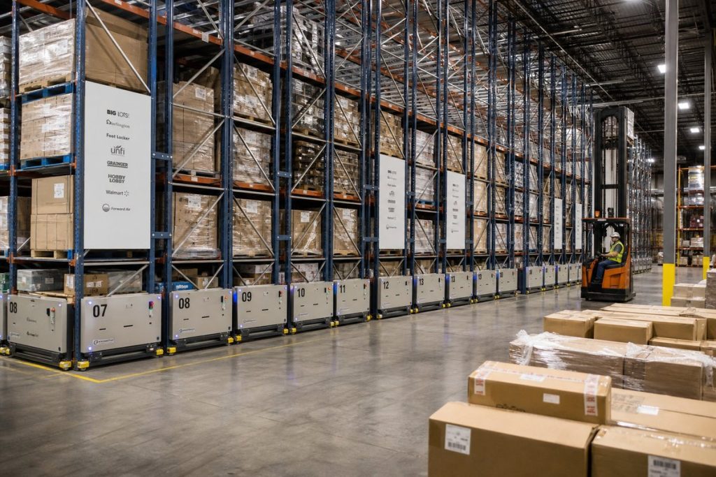 3PL mobile pallet rack